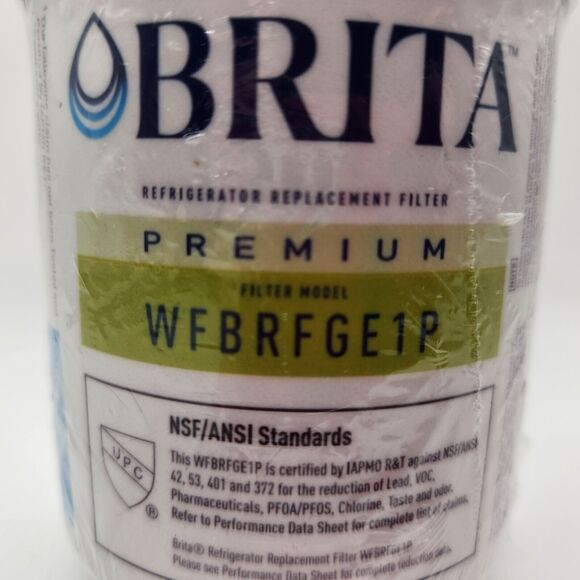 Brita Premium Refrigerator Replacement Filter, Model WFBRFGE1P, Sealed - Picture 2 of 4